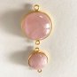 Morganite Connectors; Gemstone ConnectorJewelry Supplies Jewelry Making 1 Pc B) 25.5 x 20 x 8