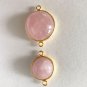 Morganite Connectors; Gemstone ConnectorJewelry Supplies Jewelry Making 1 Pc B) 25.5 x 20 x 8