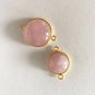 Morganite Connectors; Gemstone ConnectorJewelry Supplies Jewelry Making 1 Pc B) 25.5 x 20 x 8