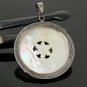 Mother Natural Gemstone Pendant Nacre Pendant Sterling Silver Jewelry Gifts for Her Default Title