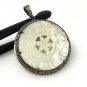 Mother Natural Gemstone Pendant Nacre Pendant Sterling Silver Jewelry Gifts for Her Default Title