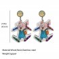 Mouse Cheese Earrings Colored Pencil Mug Earrings 1