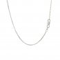 Narrow Cross Pendant with Diamonds in Sterling Silver