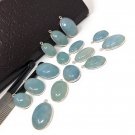 Natural Aquamarine Jewelry Findings Jewelry Supplies for Jewelry Making 1 pc B) 26x15mm - 29x18mm