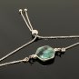 Natural ESterling Silver Adjustable Bolo Bracelet Birthstone Bracelet Gifts for Her Default Title