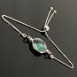Natural ESterling Silver Adjustable Bolo Bracelet Birthstone Bracelet Gifts for Her Default Title