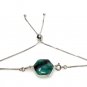 Natural ESterling Silver Adjustable Bolo Bracelet Birthstone Bracelet Gifts for Her Default Title