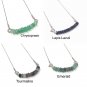 Natural Gemstone Necklace; BirthstonSterling Silver Jewelry Healing Jewelry Gifts for Her Citrine