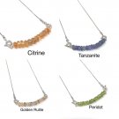 Natural Gemstone Necklace; BirtSterling Silver Jewelry Healing Jewelry Gifts for Her Lapis lazuli