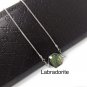 Natural Gemstone NecklAmazonite Necklace Labradorite Necklace Silver Minimalist Jewelry Amazonite