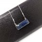 Natural Gemstone NecklMinimalist Necklace Silver Minimalist Jewelry Healing Jewelry Blue Sapphire