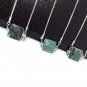 Natural Gemstone Necklace; Minimalist Necklace; SterlingAmazonite Labradorite Emerald Labradorite