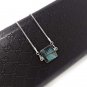 Natural Gemstone Necklace; Minimalist Necklace; SterlingAmazonite Labradorite Emerald Labradorite
