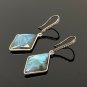 Natural LabradPave Diamond Earrings Sterling Silver Gemstone Earrings Gifts for Her Default Title