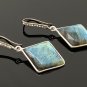 Natural LabradPave Diamond Earrings Sterling Silver Gemstone Earrings Gifts for Her Default Title