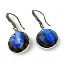 Natural LabradPave Diamond Earrings Sterling Silver Gemstone Earrings Gifts for Her Default Title