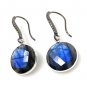 Natural LabradPave Diamond Earrings Sterling Silver Gemstone Earrings Gifts for Her Default Title