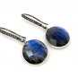 Natural LabradPave Diamond Earrings Sterling Silver Gemstone Earrings Gifts for Her Default Title