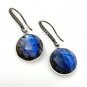 Natural LabradPave Diamond Earrings Sterling Silver Gemstone Earrings Gifts for Her Default Title