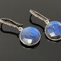 Natural LabradPave Diamond Earrings Sterling Silver Gemstone Earrings Gifts for Her Default Title