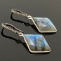 Natural LabradPave Diamond Earrings Sterling Silver Gemstone Earrings Gifts for Her Default Title
