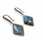 Natural LabradPave Diamond Earrings Sterling Silver Gemstone Earrings Gifts for Her Default Title