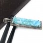 Natural LSterling Silver Pave Diamond Pendant Gifts for Her Oxidized Silver Jewelry Default Title