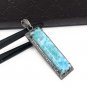 Natural LSterling Silver Pave Diamond Pendant Gifts for Her Oxidized Silver Jewelry Default Title