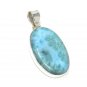 Natural Larimar PeWholesale DIY Pendants Jewelry Supplies Gifts for Her 44mm X 21mm Default Title