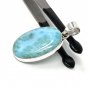 Natural Larimar PeWholesale DIY Pendants Jewelry Supplies Gifts for Her 44mm X 21mm Default Title