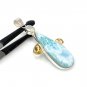 Natural Larimar with Citrine and MooMoonstone Pendant Bohemian Jewelry Boho Pendant Default Title