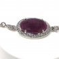 Natural Ruby PSterling Silver Bolo Bracelet Gemstone Bracelet Jewelry Gifts for Her Default Title