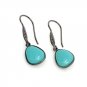 Natural Sleeping BeautVictorian Gemstone Earrings Robin Egg Turquoise 1.35' x 0.45' Default Title
