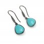 Natural Sleeping BeautVictorian Gemstone Earrings Robin Egg Turquoise 1.35' x 0.45' Default Title