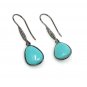 Natural Sleeping BeautVictorian Gemstone Earrings Robin Egg Turquoise 1.35' x 0.45' Default Title