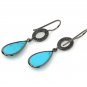 Natural Sleeping BeautVictorian Gemstone Earrings Robin Egg Turquoise 1.60' x 0.35' Default Title