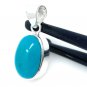 Natural Sleeping BeaSterling Silver Gemstone Pendant Bohemian Jewelry 1.30' X 0.55' Default Title