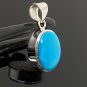 Natural SlSterling Silver Turquoise Gemstone Pendant Bohemian Jewelry 1.25' X 0.70' Default Title