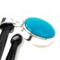 Natural SlSterling Silver Turquoise Gemstone Pendant Bohemian Jewelry 1.25' X 0.70' Default Title