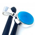 Natural SlSterling Silver Turquoise Gemstone Pendant Bohemian Jewelry 1.30' X 0.60' Default Title