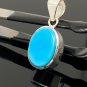 Natural SlSterling Silver Turquoise Gemstone Pendant Bohemian Jewelry 1.30' X 0.60' Default Title