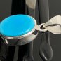 Natural SlSterling Silver Turquoise Gemstone Pendant Bohemian Jewelry 1.30' X 0.60' Default Title
