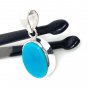 Natural SlSterling Silver Turquoise Gemstone Pendant Bohemian Jewelry 1.30' X 0.60' Default Title