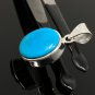 Natural SlSterling Silver Turquoise Gemstone Pendant Bohemian Jewelry 1.30' X 0.65' Default Title
