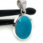 Natural SlSterling Silver Turquoise Gemstone Pendant Bohemian Jewelry 1.40' X 0.60' Default Title