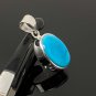 Natural SlSterling Silver Turquoise Gemstone Pendant Bohemian Jewelry 1.40' X 0.60' Default Title