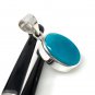 Natural SlSterling Silver Turquoise Gemstone Pendant Bohemian Jewelry 1.40' X 0.60' Default Title