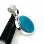 Natural SlSterling Silver Turquoise Gemstone Pendant Bohemian Jewelry 1.40' X 0.60' Default Title