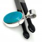 Natural SlSterling Silver Turquoise Gemstone Pendant Bohemian Jewelry 1.45' X 0.60' Default Title
