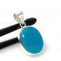 Natural SlSterling Silver Turquoise Gemstone Pendant Bohemian Jewelry 1.45' X 0.70' Default Title